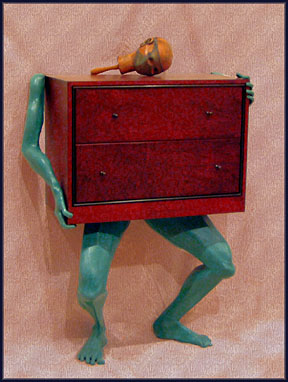  chest of drawers with figure