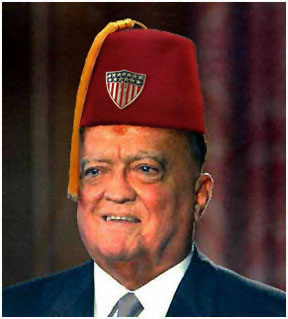 J. Edgar Hoover with zebiba, secret ceremony