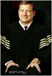 Chief Justice Roberts with stripes