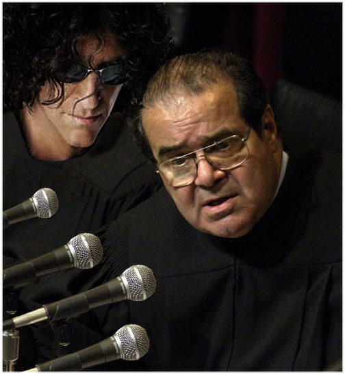 Justice Antonin Scalia think tank talk and Scarlet Bashing, Howard Stern